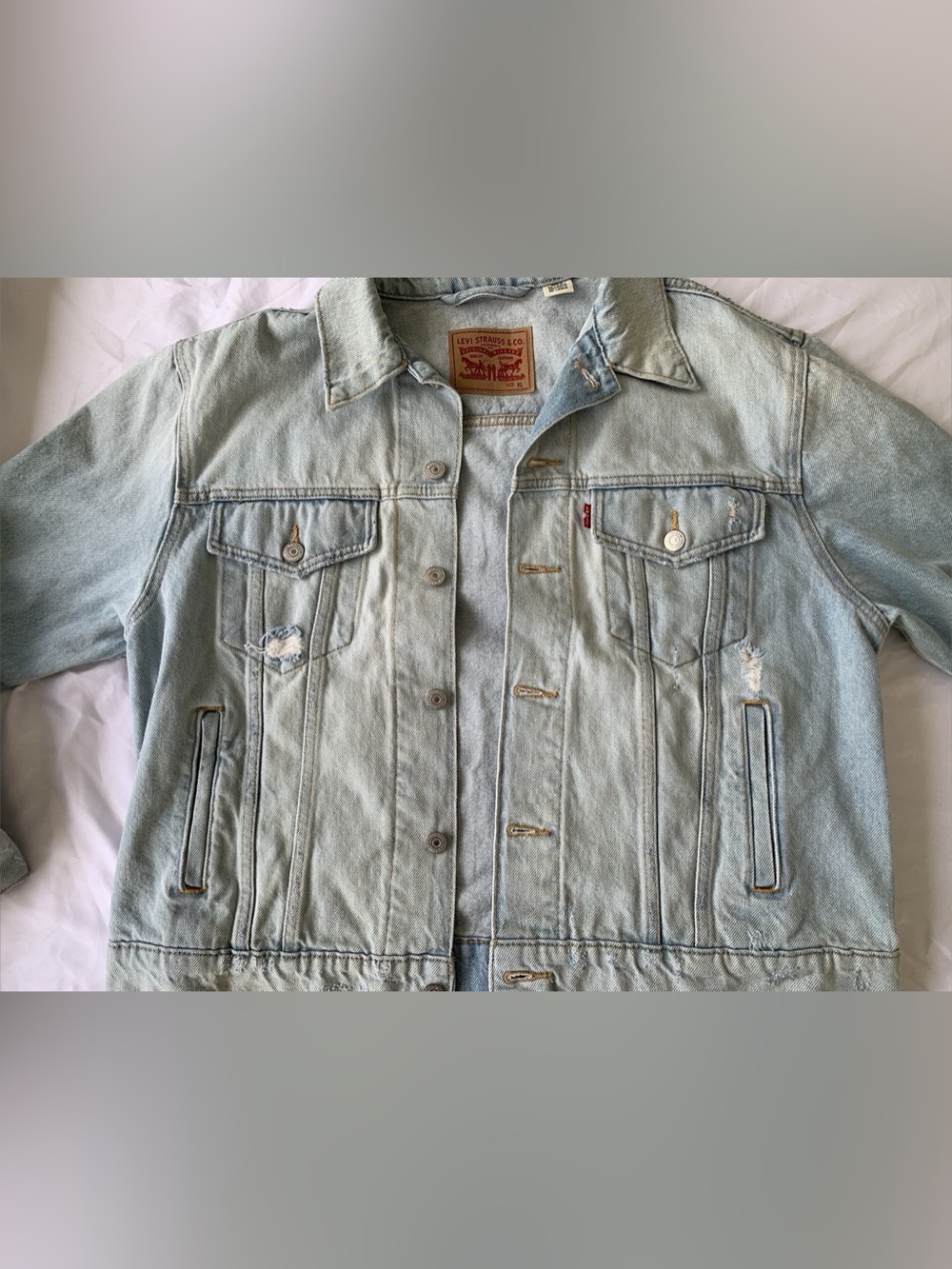 Levi's Trucker Jacket Distressed Denim